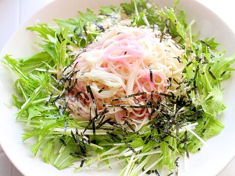 【簡単】シンプルさっぱり　サラダそうめん